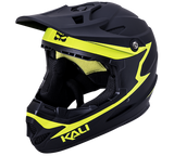 Kali Zoka Full Face Helmet Downhill/BMX Mat Black/Fluo Yellow