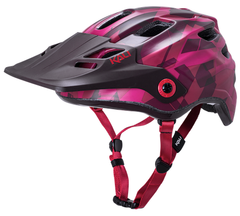 Kali Maya 3.0 Enduro Helmet with LDL & Flexibill visor Camo Red/Burgandy